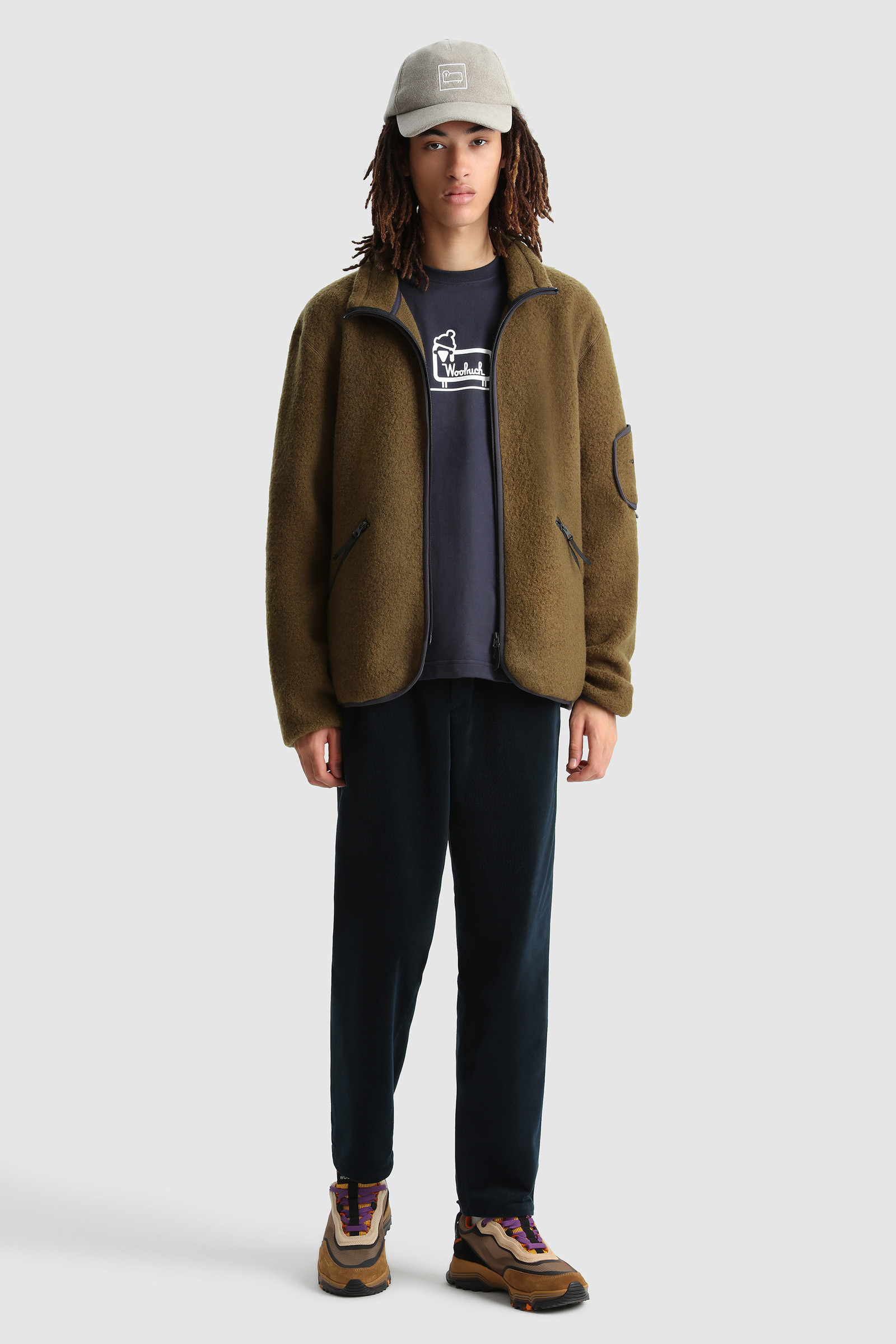Terra Light Melton full-zip pullover