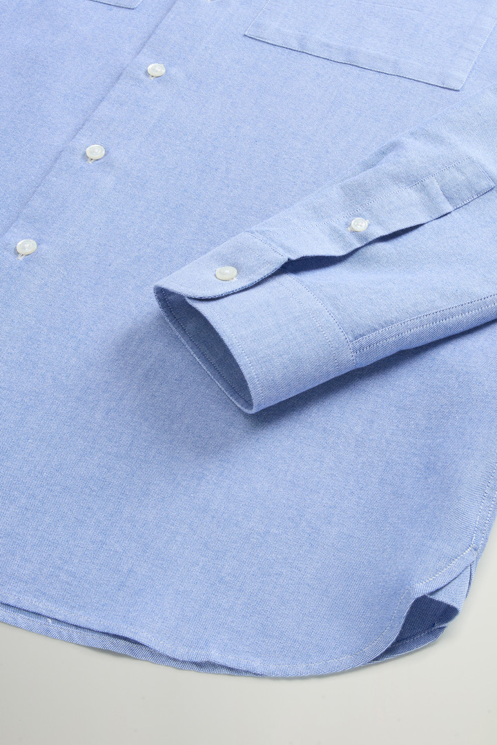 Pure Cotton Oxford Shirt by Todd Snyder Blue photo 7 | Woolrich