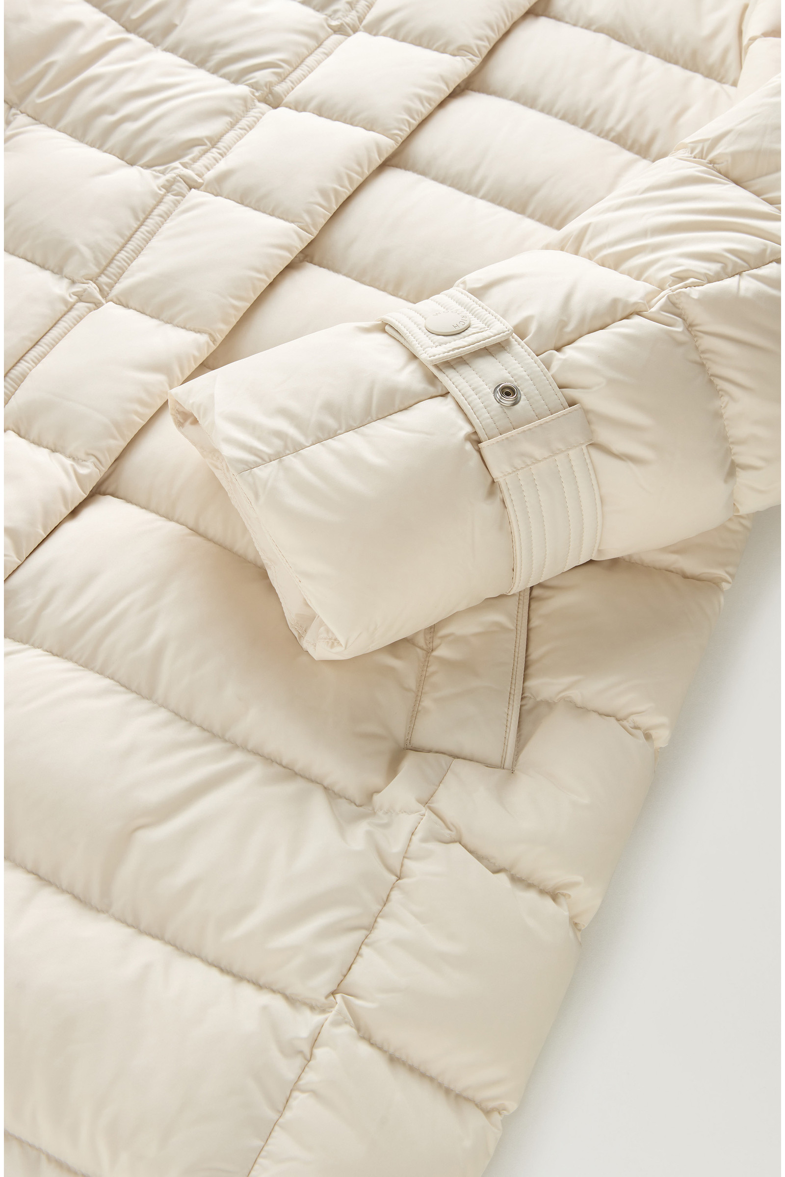 Doudoune longue Ellis en microfibre blanc photo 8 | Woolrich