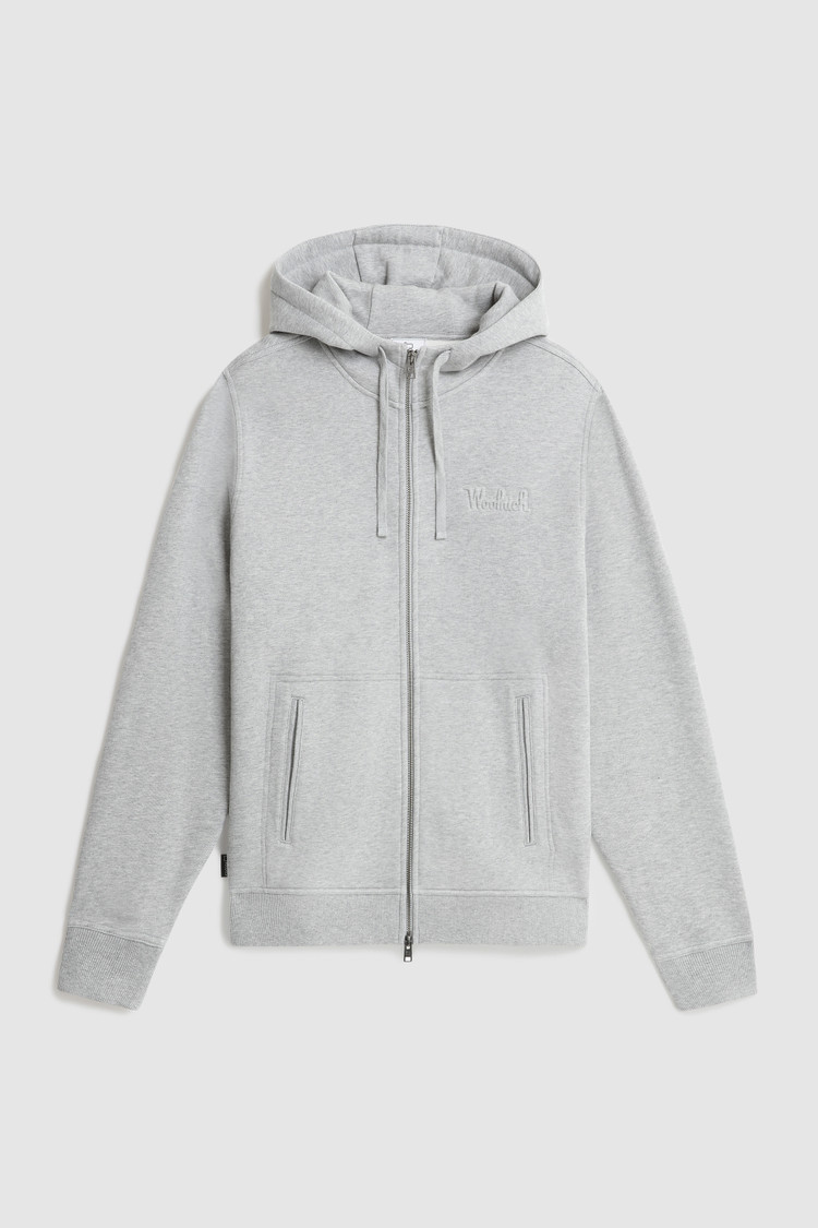 Felpa full-zip luxe con cappuccio