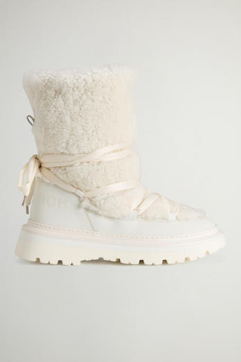 Bottes rembourrées en peau de mouton Blanc | Woolrich