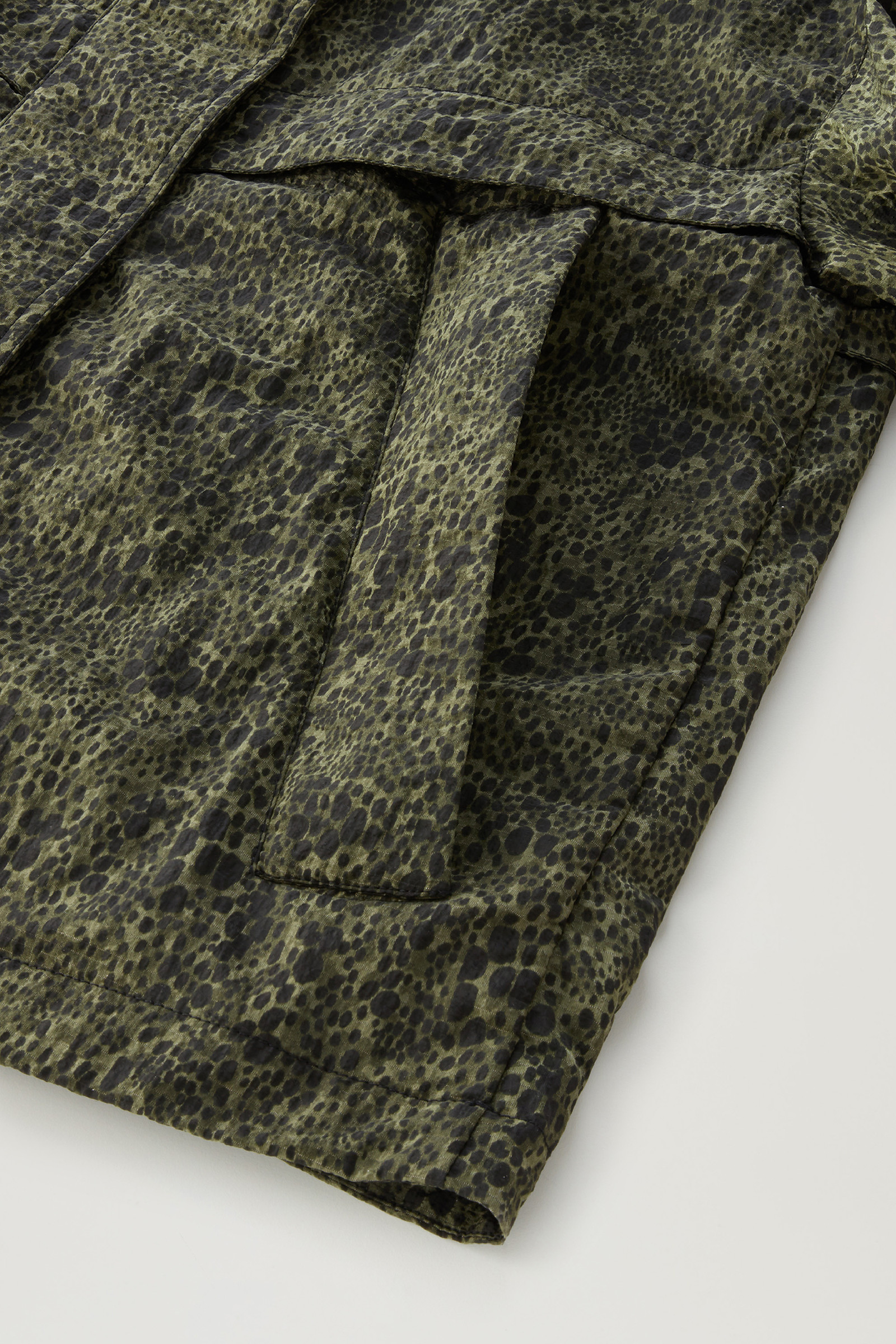 Veste Camo avec capuche pliable vert photo 9 | Woolrich