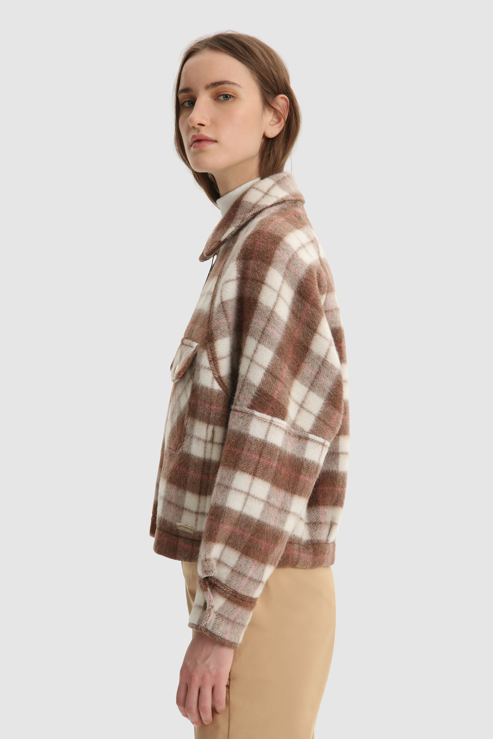 Cozy Wool Overshirt Brown photo 3 | Woolrich