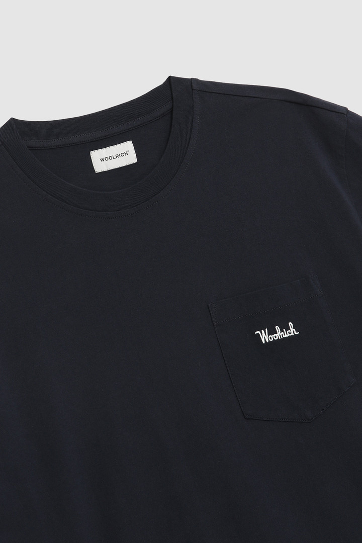 Embossed logo pocket tee