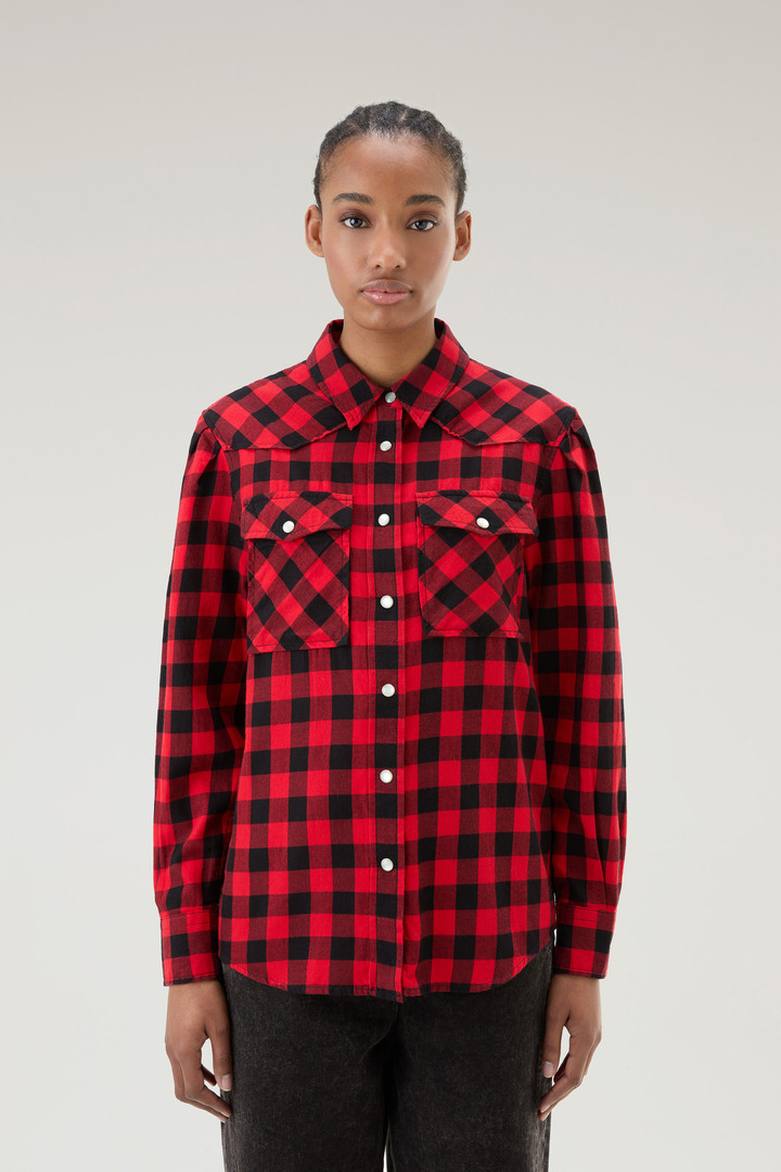 Woolrich Women Marine Scarlet Buffalo Size M