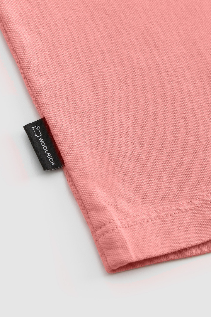 T-shirt avec logo imprimé pour fille rose photo 4 | Woolrich