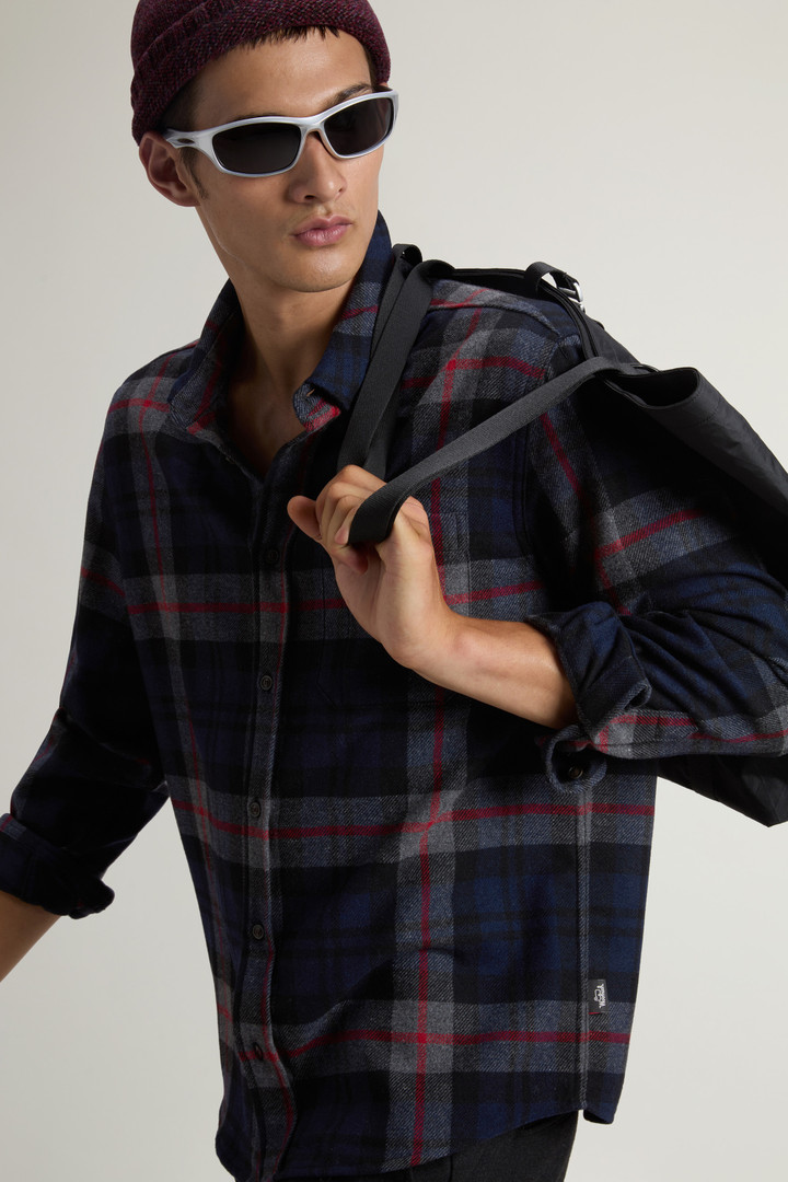 Wool Blend Trout Run Plaid Flannel Shirt Multicolor photo 4 | Woolrich