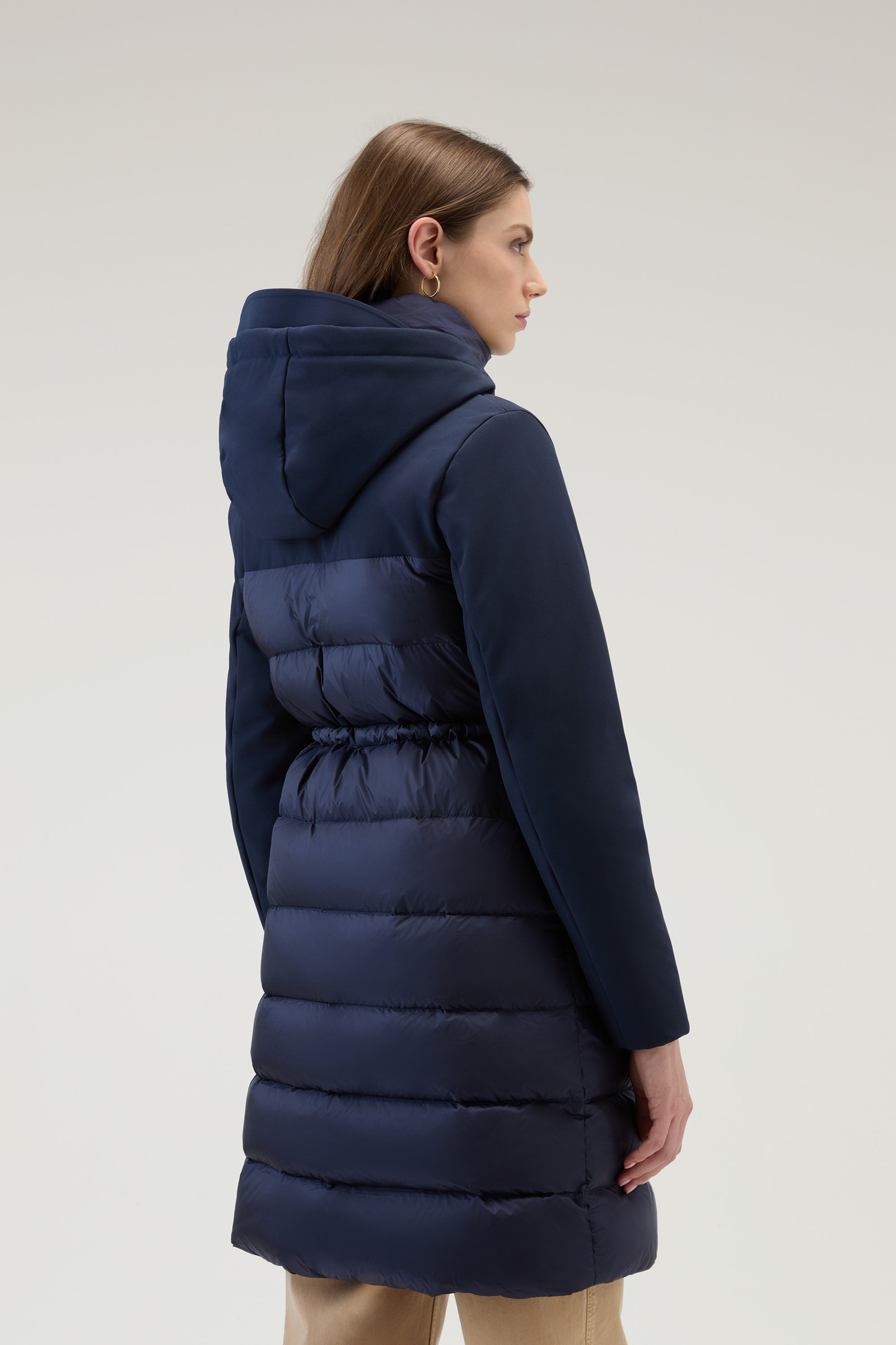 Gesteppter Hybrid-Parka aus Tech Softshell blau photo 3 | Woolrich