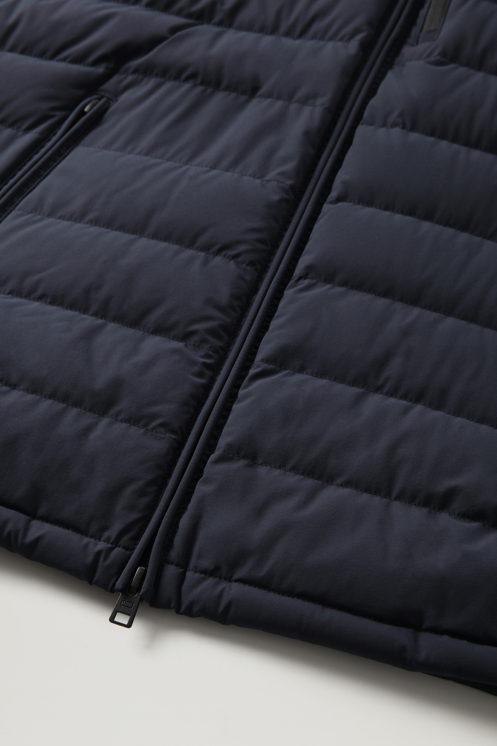 Stretch Nylon Sundance Hooded Hybrid Jacket Blue photo 9 | Woolrich