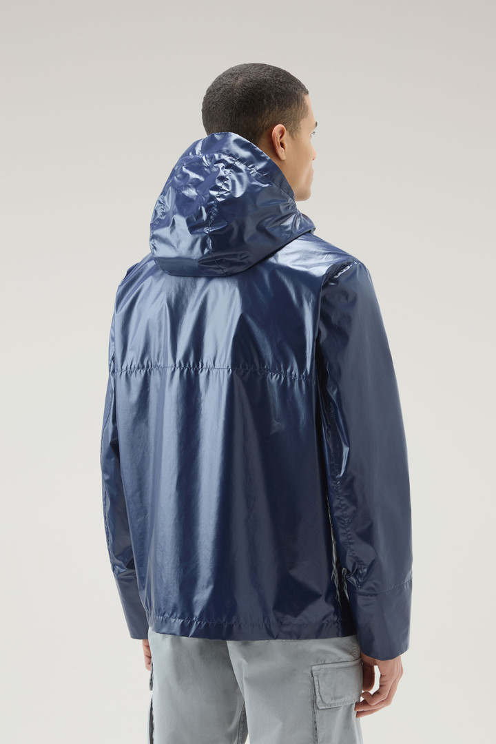 Resine Jacket in Ripstop Fabric with Hood Blue photo 3 | Woolrich