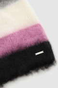 Wool and Mohair Blend Striped Hat
