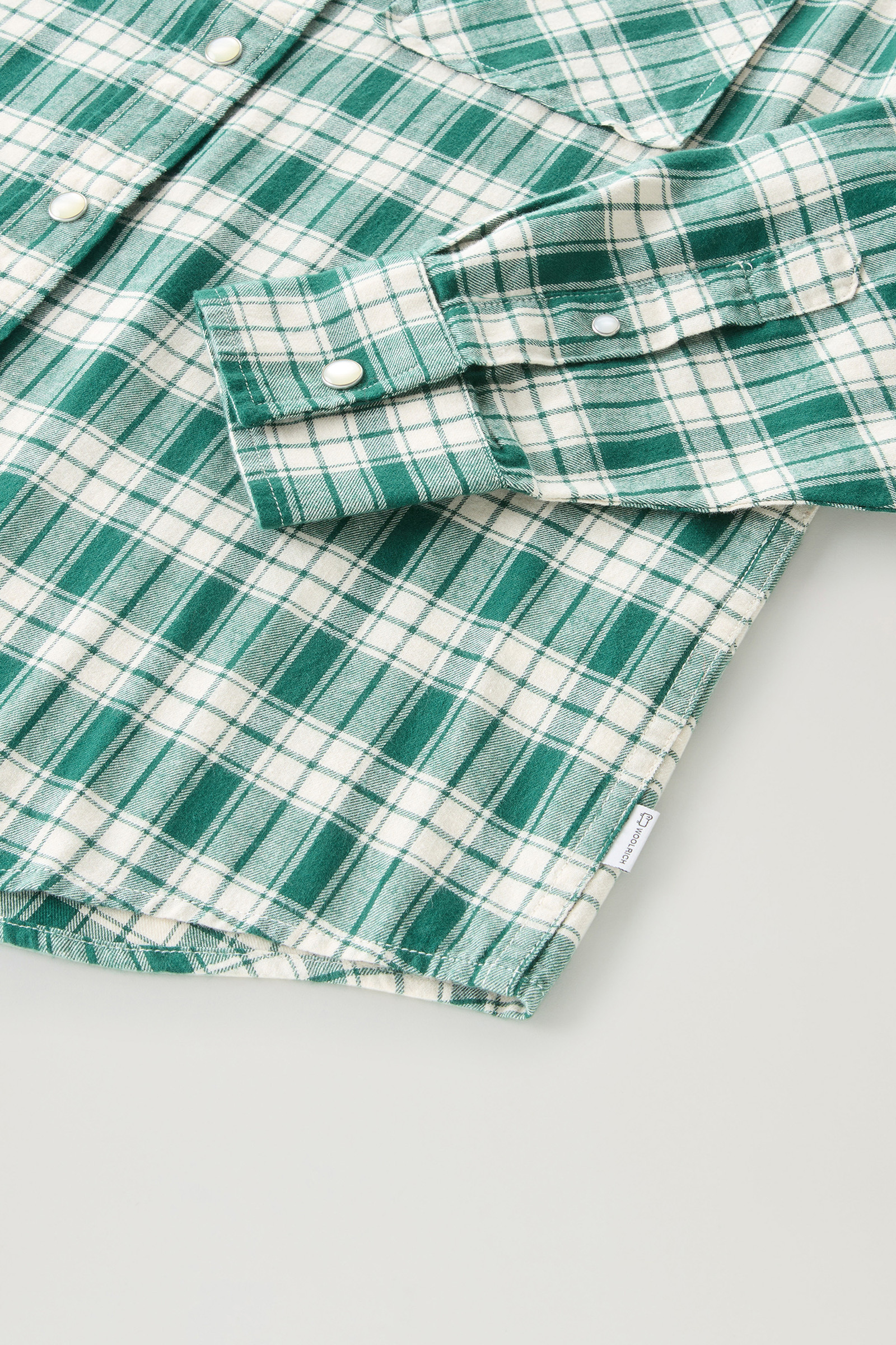 Chemise à carreaux en flanelle légère multicolore photo 7 | Woolrich