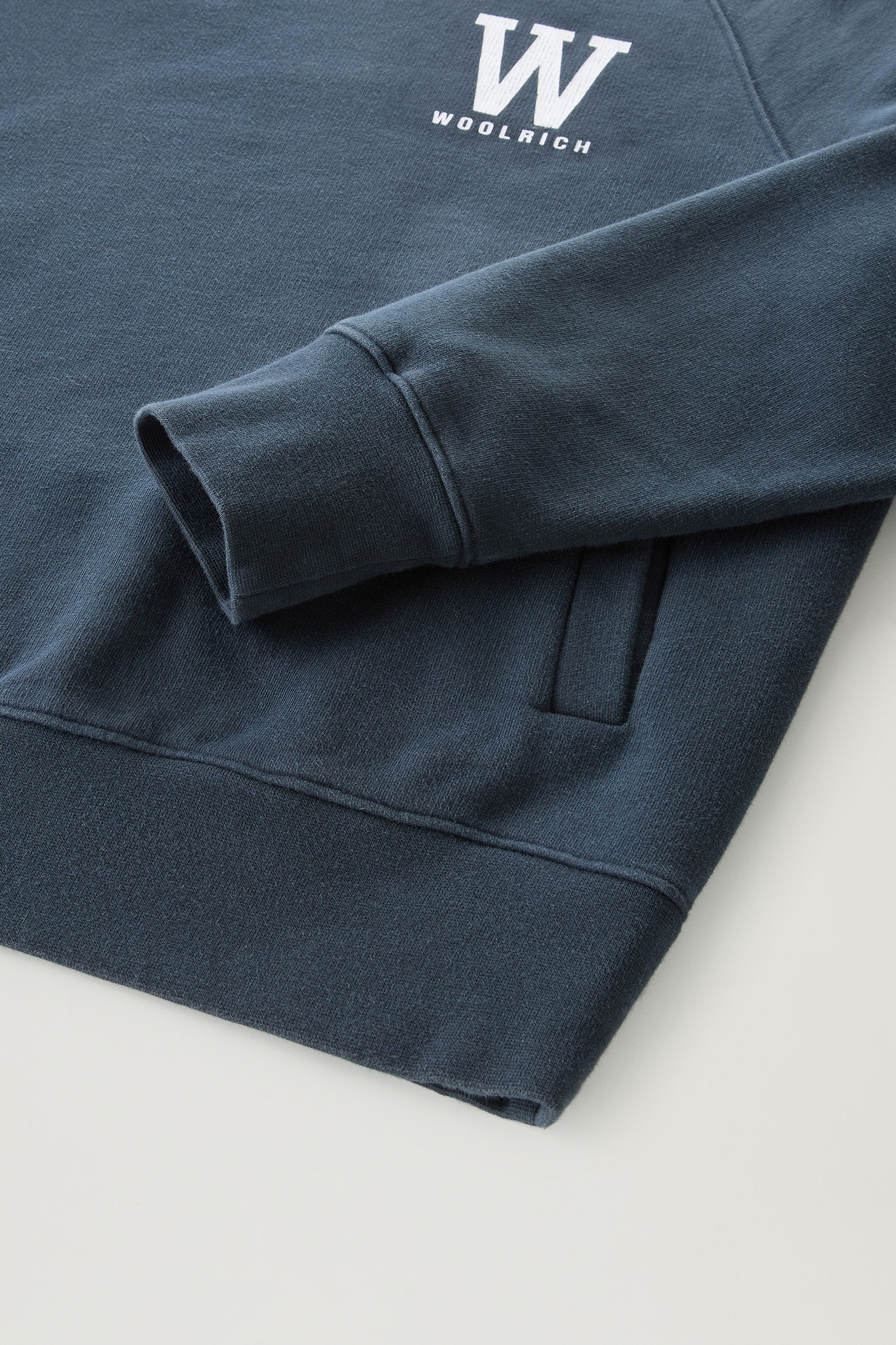 Crewneck in Pure Cotton Blue photo 7 | Woolrich