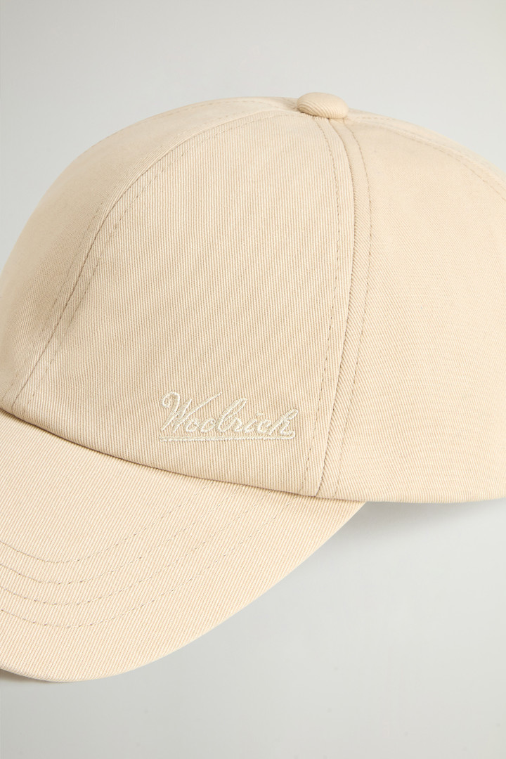 Cotton Twill Cap with Embroidered Logo Beige photo 3 | Woolrich