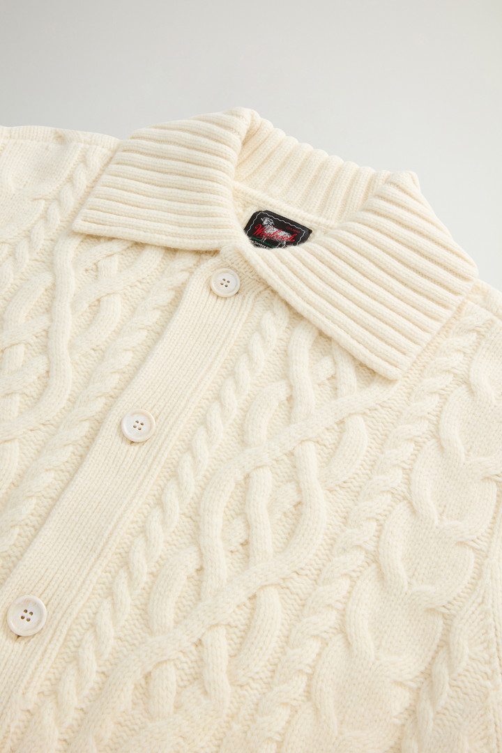 Cardigan in Italian Pure Merino Wool by Todd Snyder Beige photo 6 | Woolrich