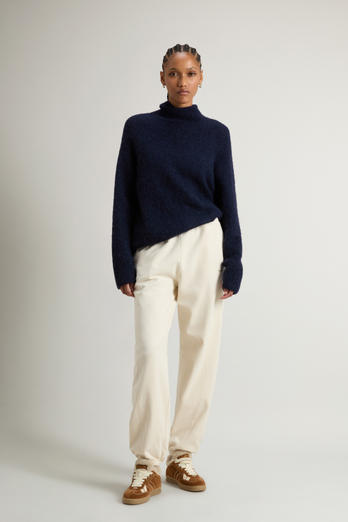 Broek van geruwd puur katoen Wit | Woolrich