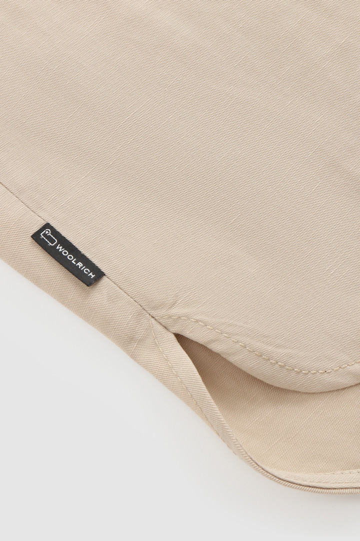 Sobrecamisa Outdoor en mezcla de lino beige photo 8 | Woolrich
