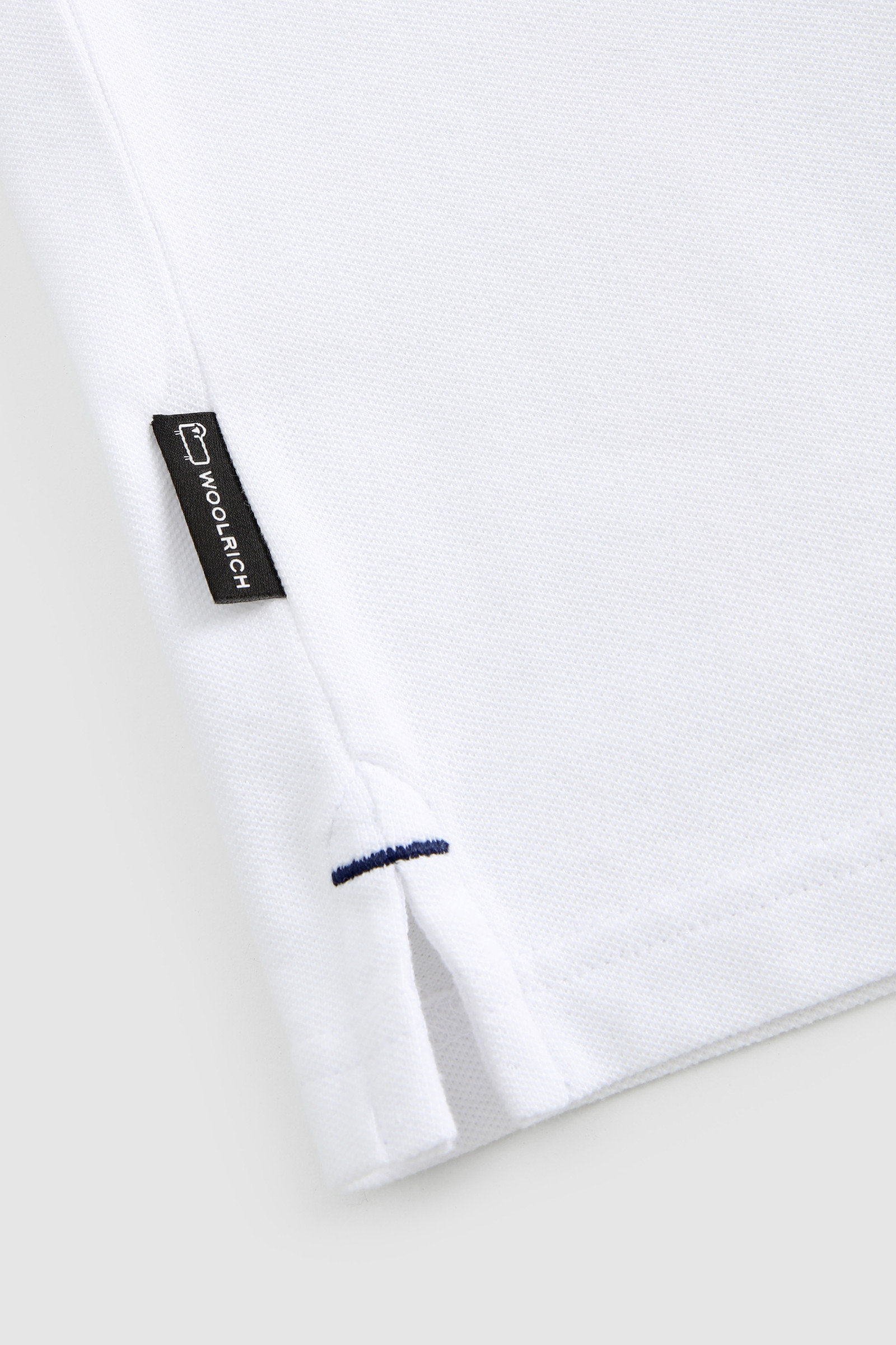 Monterey Polo Shirt in Stretch Cotton Piquet White photo 6 | Woolrich