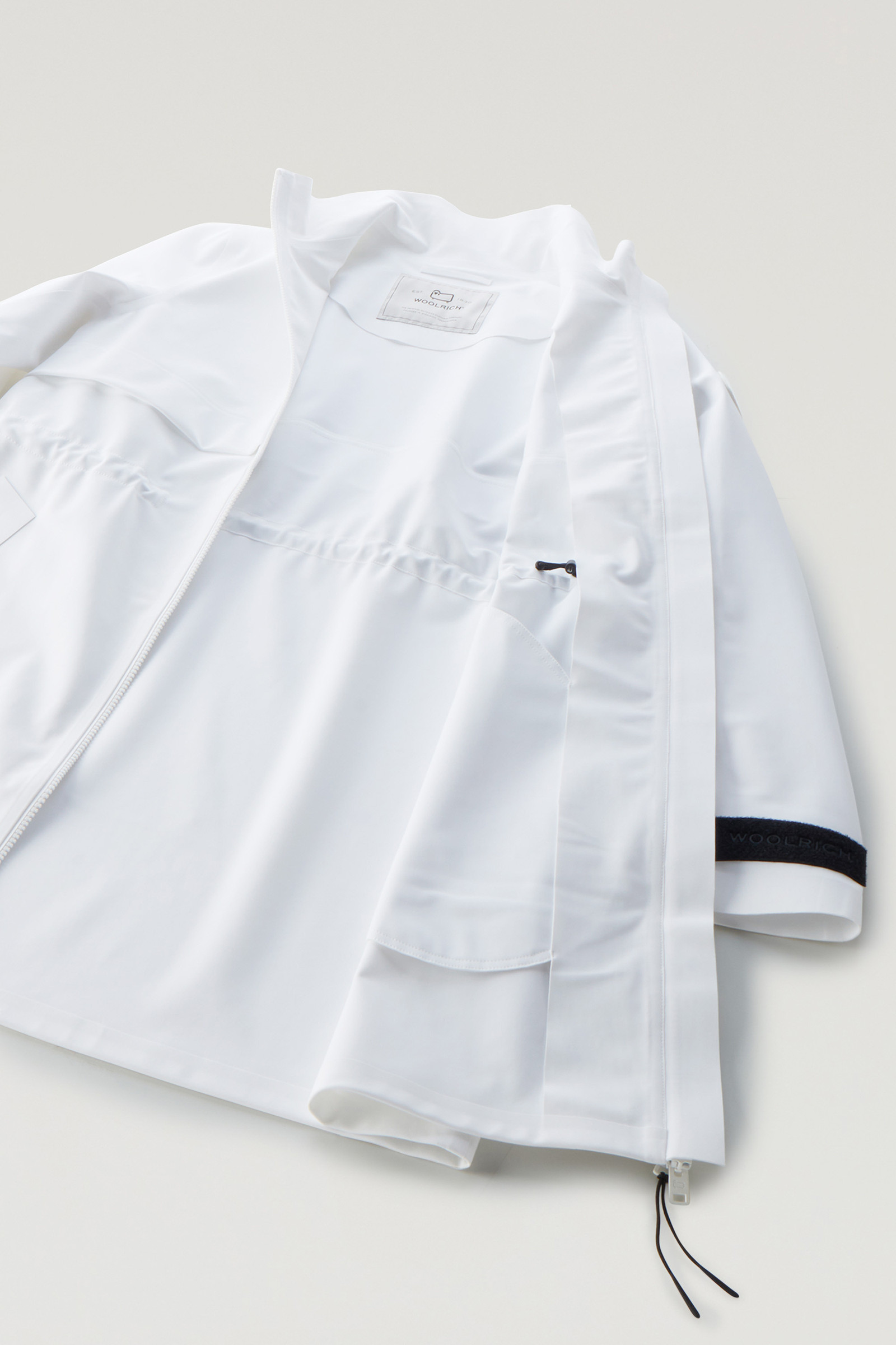 Veste longue Pequea en nylon élastique blanc photo 9 | Woolrich