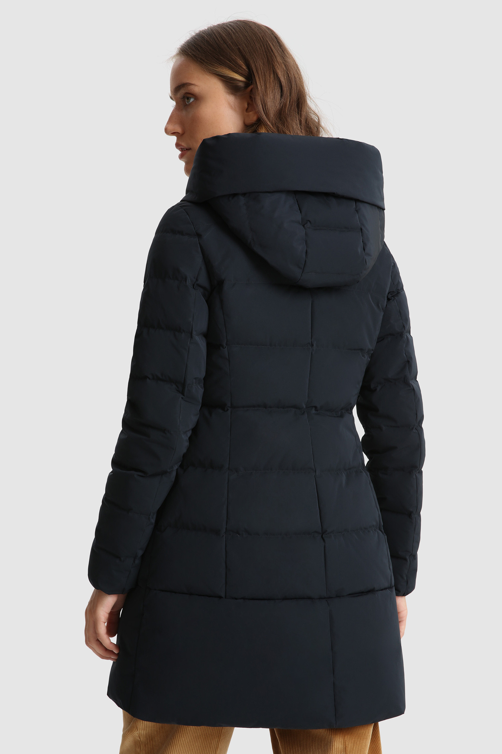 Prescott Parka with Horizontal Quilting Blue photo 4 | Woolrich