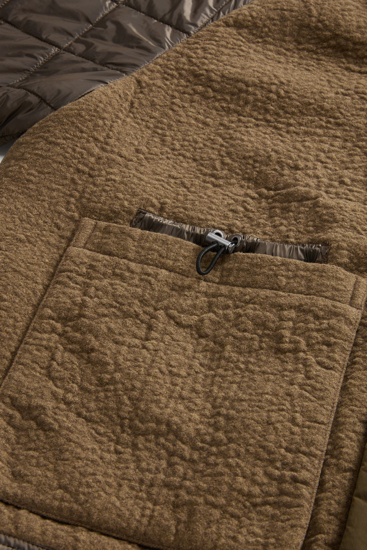 Hybrid Military Jacket in Cotton and Italian Wool Blend by Todd Snyder Brown photo 8 | Woolrich