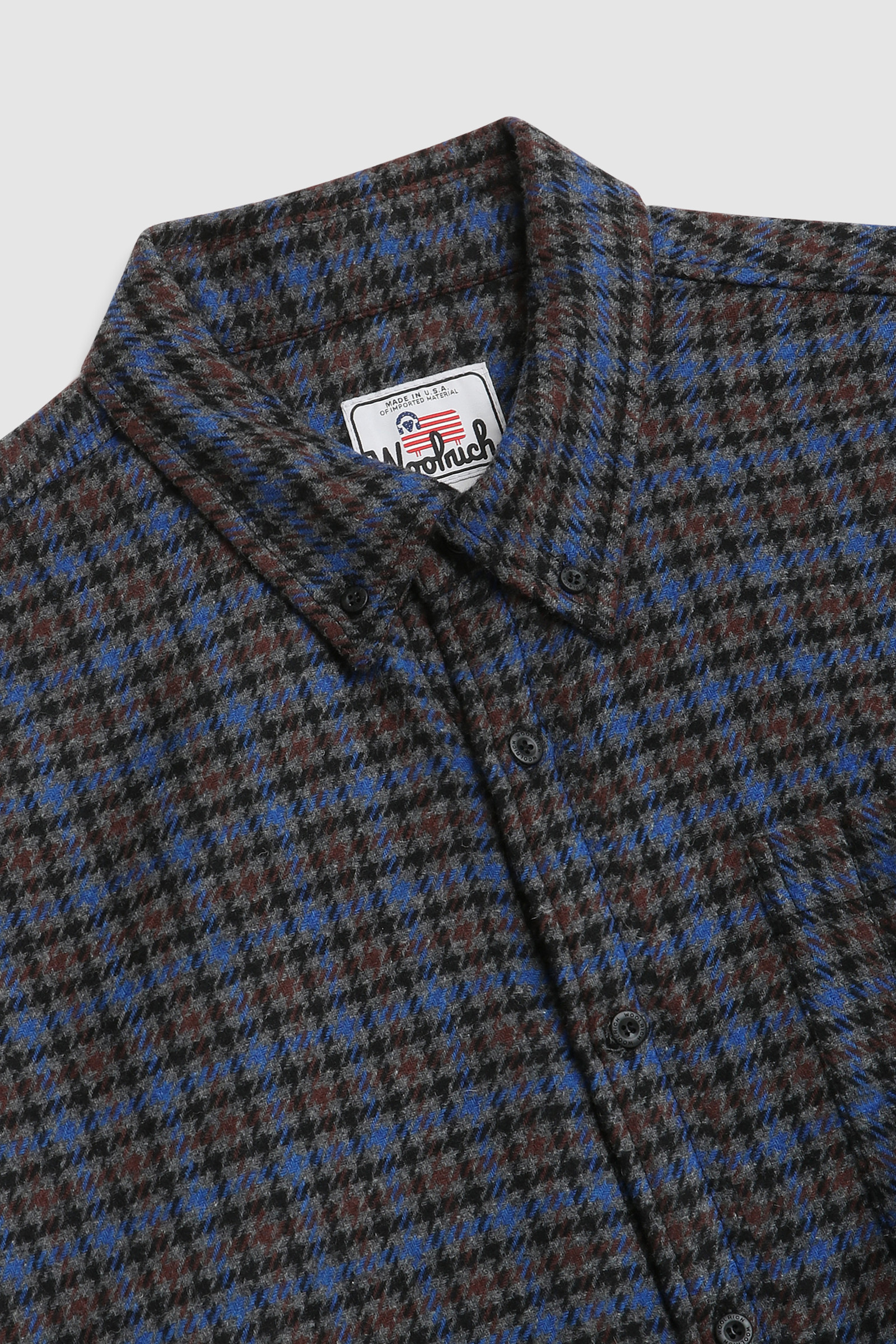 Trout Run Flannel Shirt - Made in Usa Grey photo 8 | Woolrich