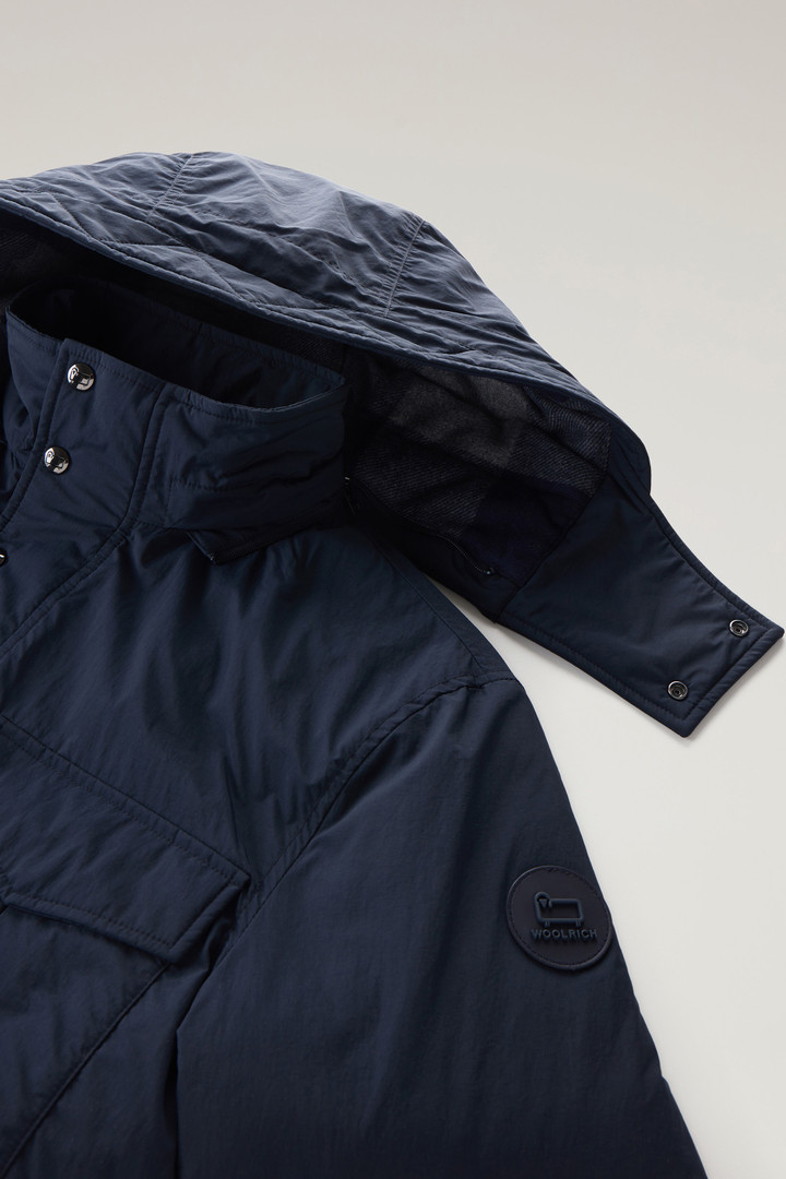 Aleutian Field Jacket in Taslan Nylon with Detachable Hood Blue photo 3 | Woolrich