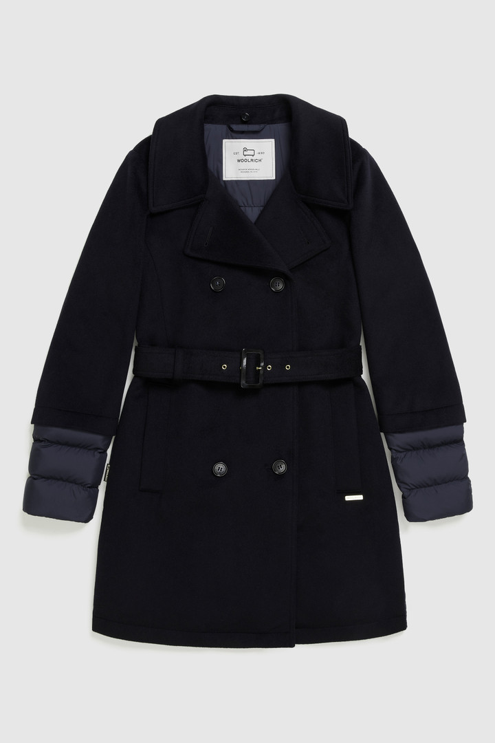 Kuna trench coat in Italian wool blend with belt