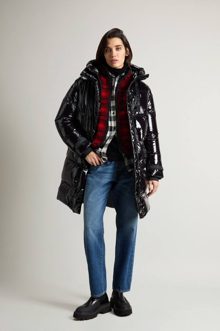 Parka trapuntato in nylon lucido Nero photo 2 | Woolrich