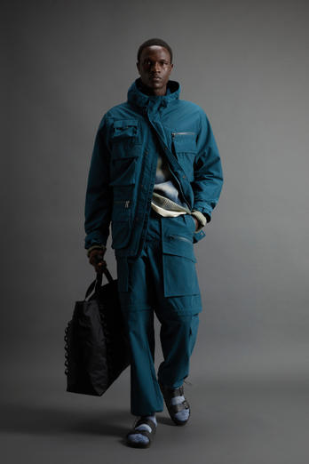 Fishing Jacket in Cotton- and Nylon-Blend Olmetex Ripstop by Todd Snyder Blue | Woolrich
