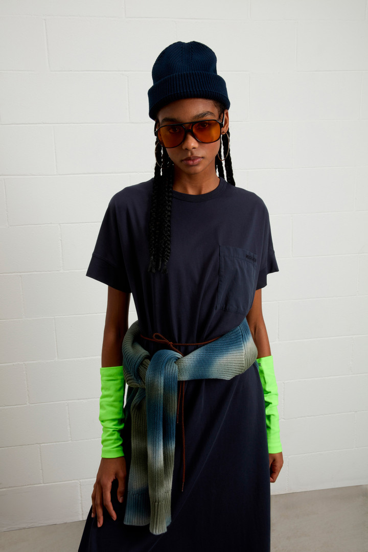 Pure Cotton Dress Blue photo 8 | Woolrich