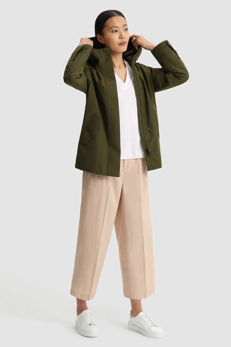 Blouse van katoen-linnenmix