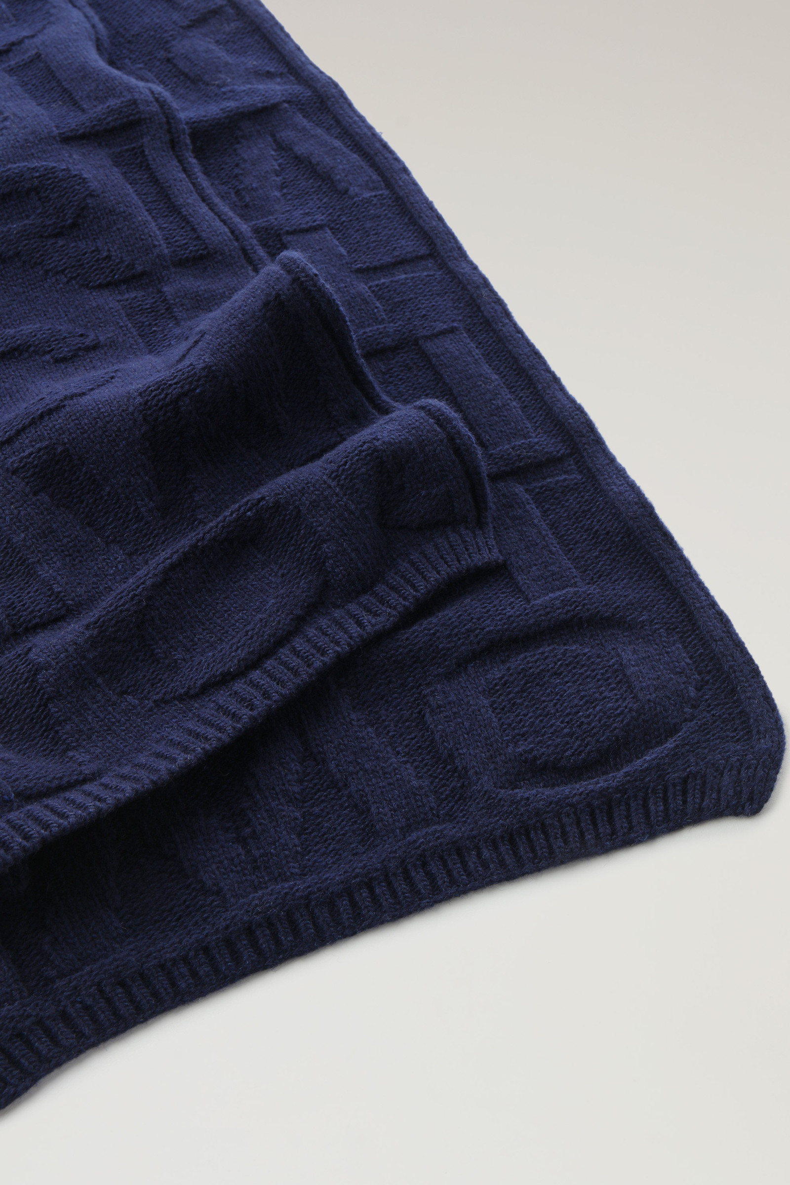 Kids' Monogram Scarf in Merino Wool Blend Blue photo 3 | Woolrich