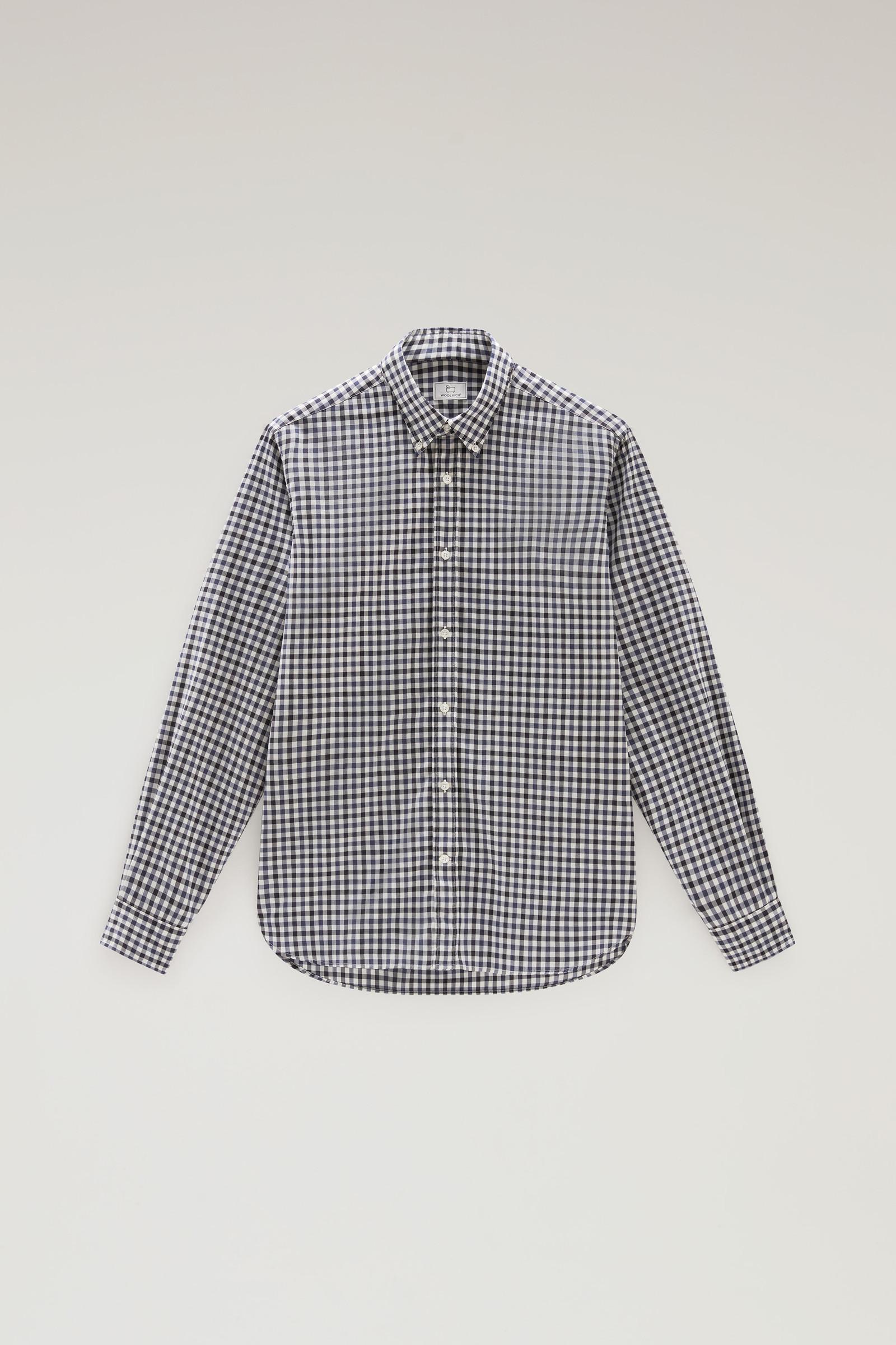 Men's Check Shirt in Cool Virgin Merino Wool Blue | Woolrich USA