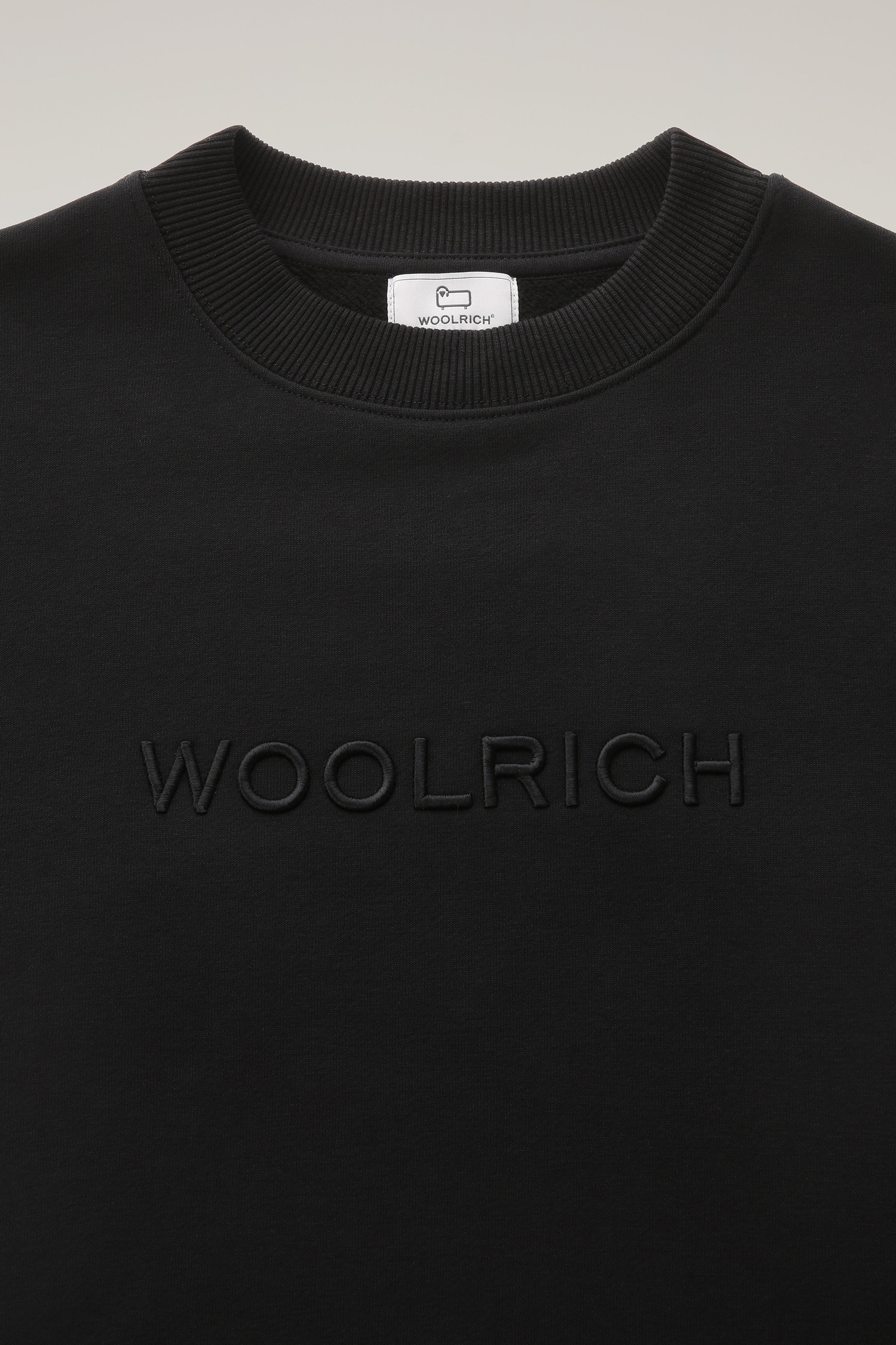 Sweat avec logo brodé noir photo 6 | Woolrich