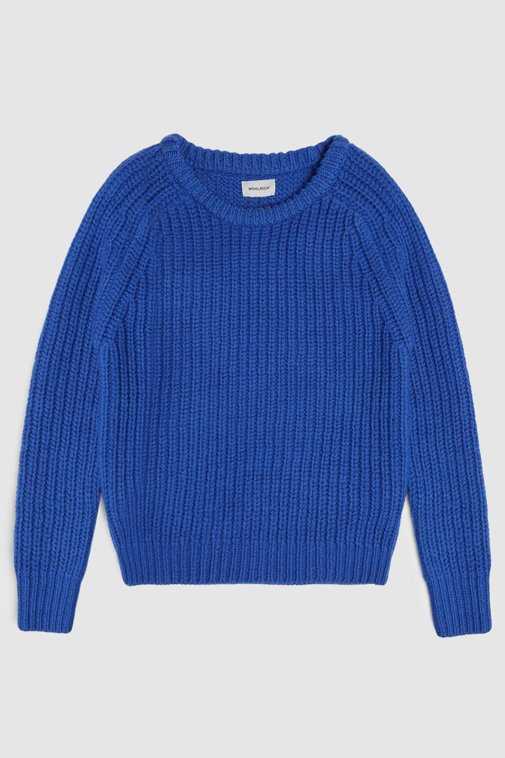 Winter wollen trui met ronde hals