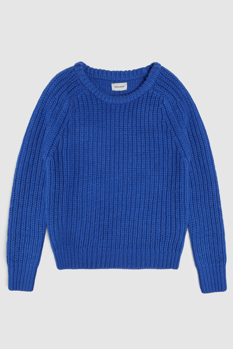 Maglione invernale in lana girocollo