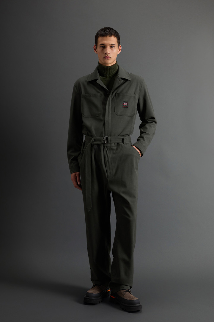 Jumpsuit aus Wollstretch by Todd Snyder Grün photo 1 | Woolrich