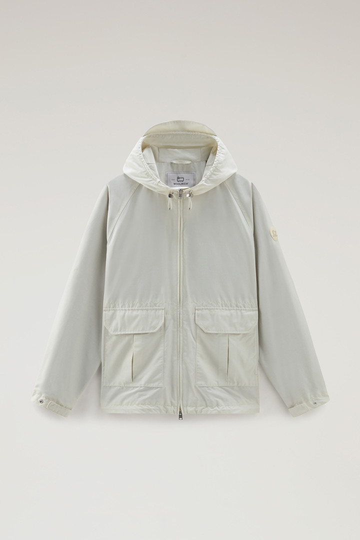 Cruiser Jacket in Ramar Cloth with Hood White photo 5 | Woolrich