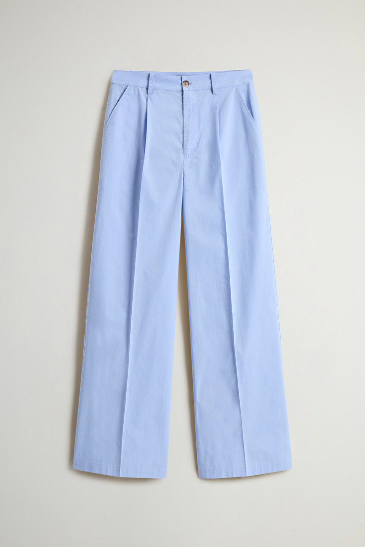 Pantaloni chino in popeline di puro cotone Blu photo 4 | Woolrich