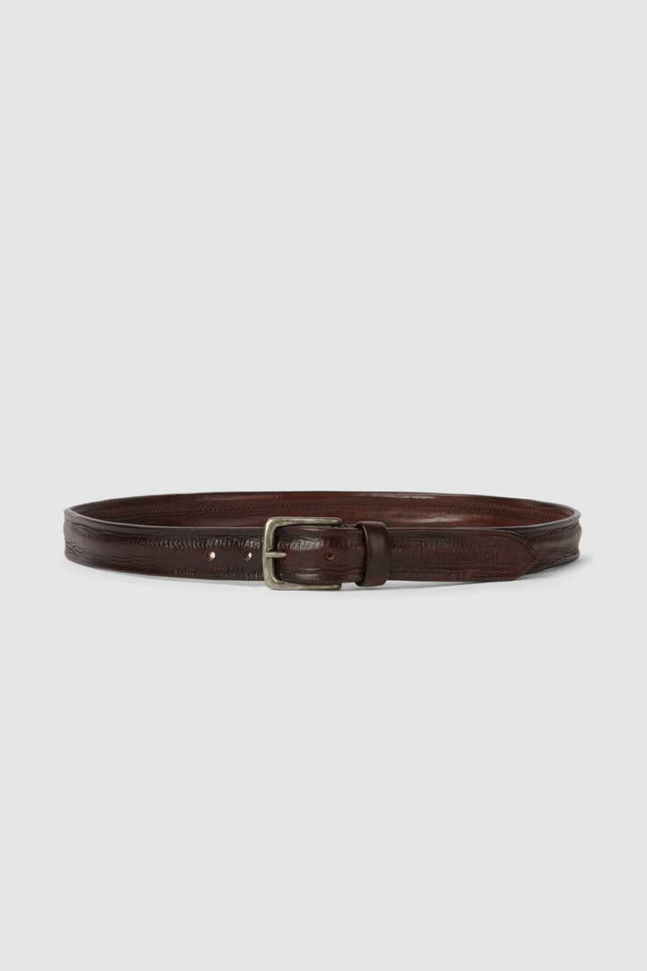 Ceinture en cuir teint à la main