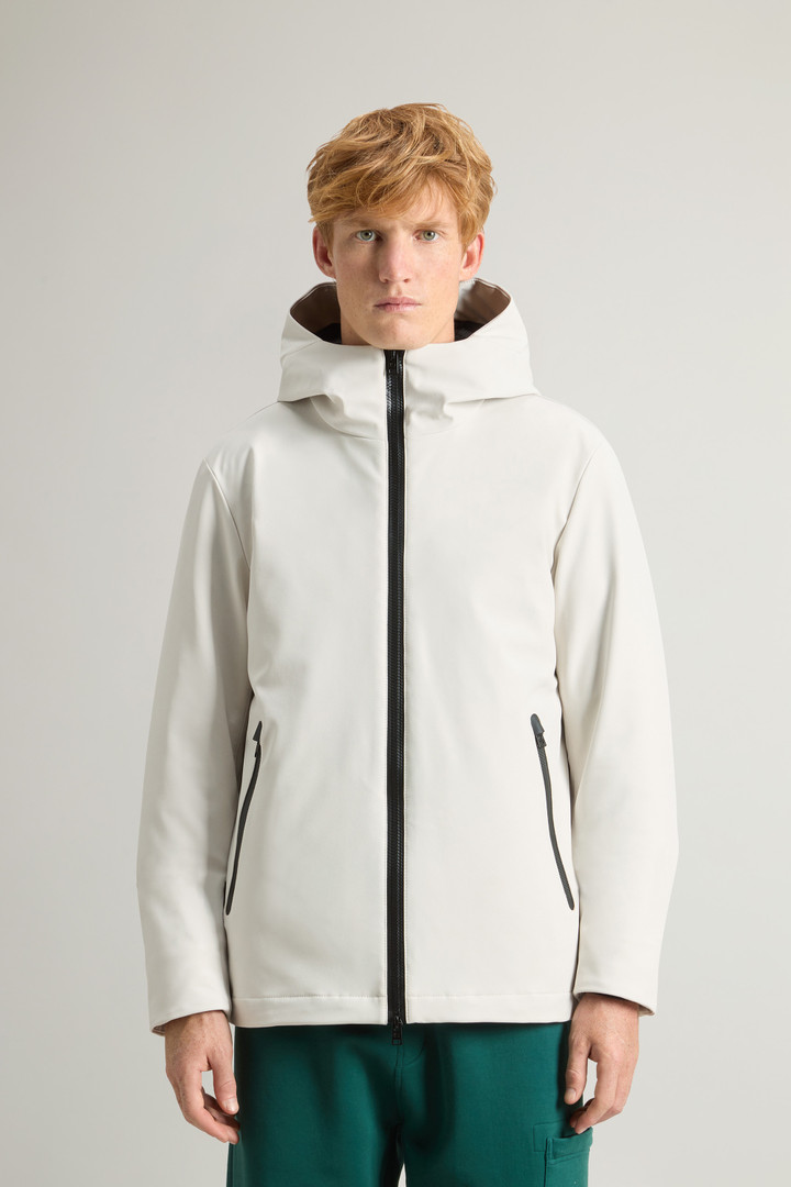 Pacific Jacket in Tech Softshell White photo 1 | Woolrich