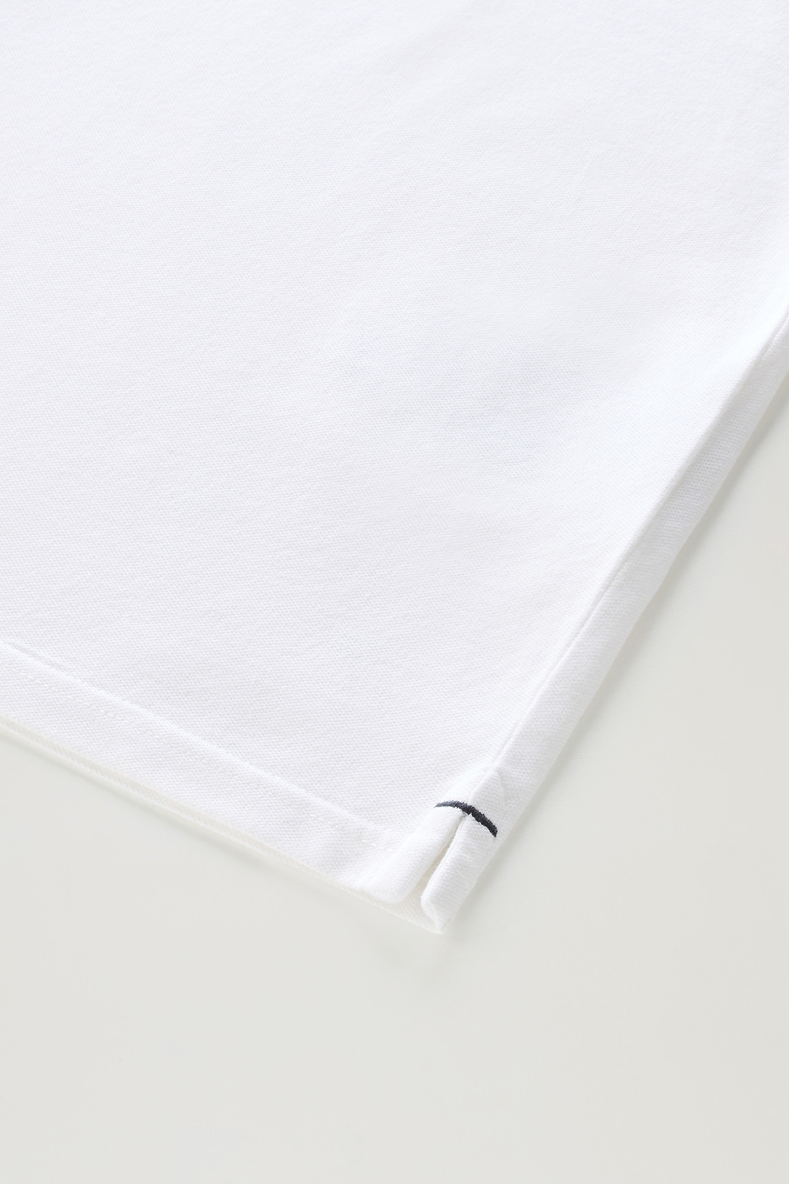 Polo Monterey in piqué di cotone elasticizzato bianco photo 8 | Woolrich
