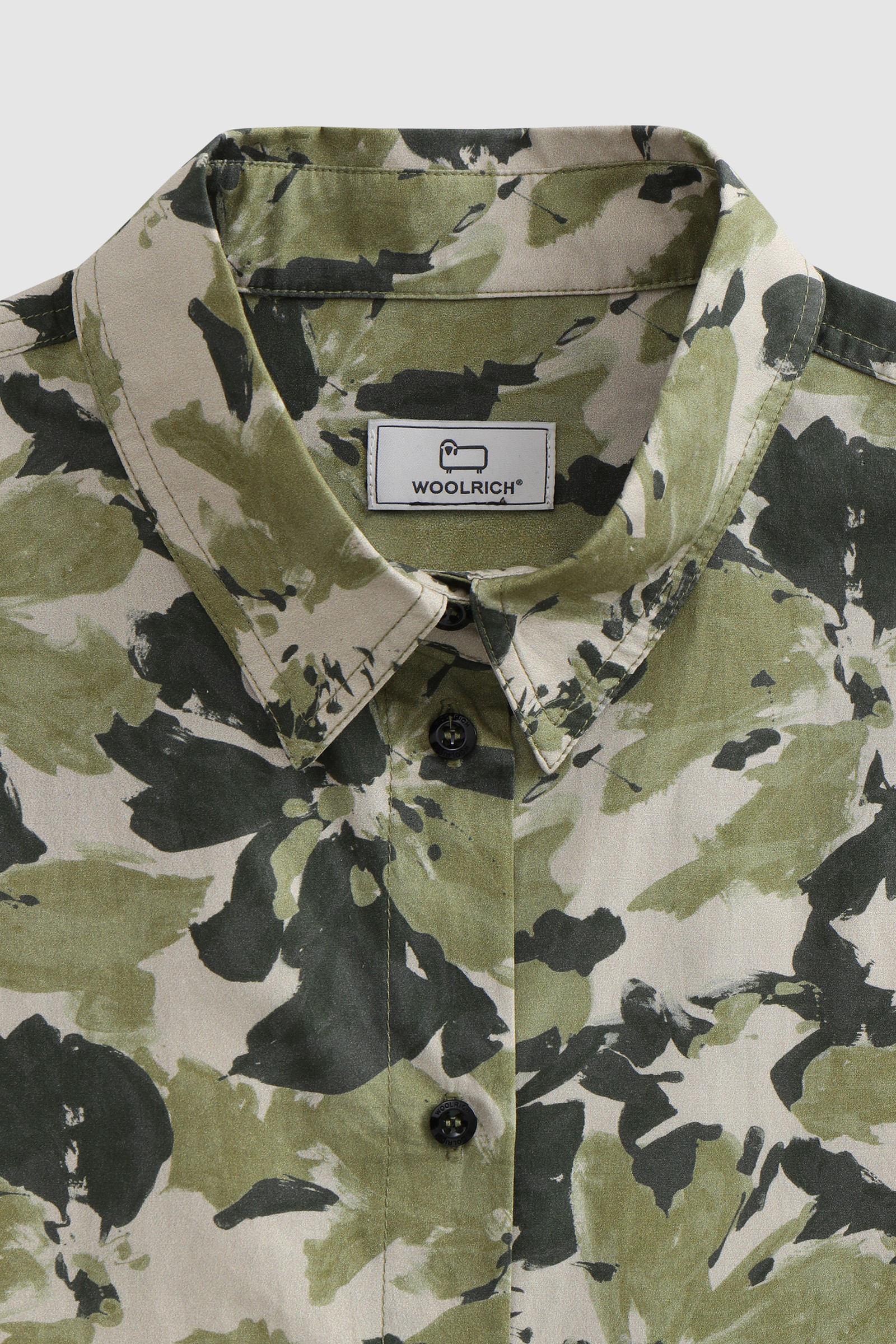 Wilderness Shirt in Cotton Poplin Green photo 5 | Woolrich