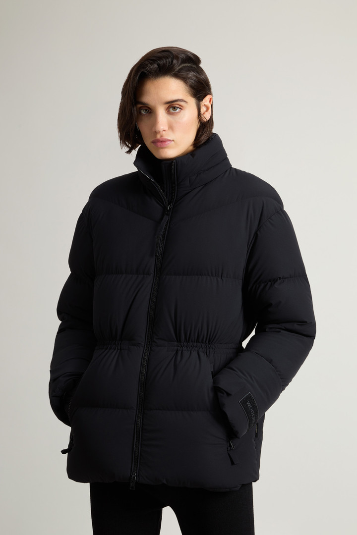 Stretch Nylon Down Jacket with Matte Finish Black photo 4 | Woolrich