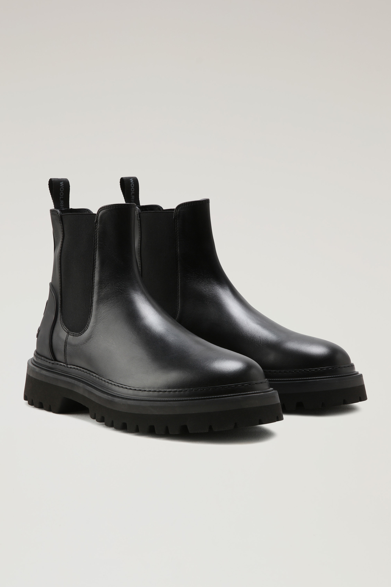 Bottines Chelsea en cuir noir photo 3 | Woolrich