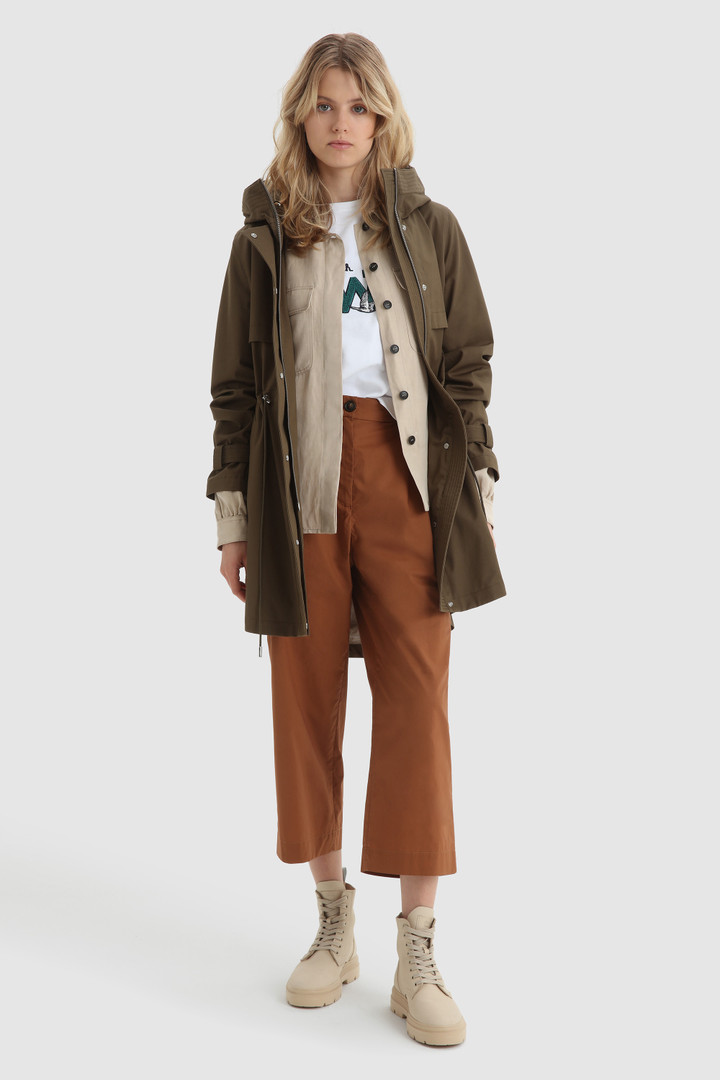 Sobrecamisa Outdoor en mezcla de lino beige photo 2 | Woolrich