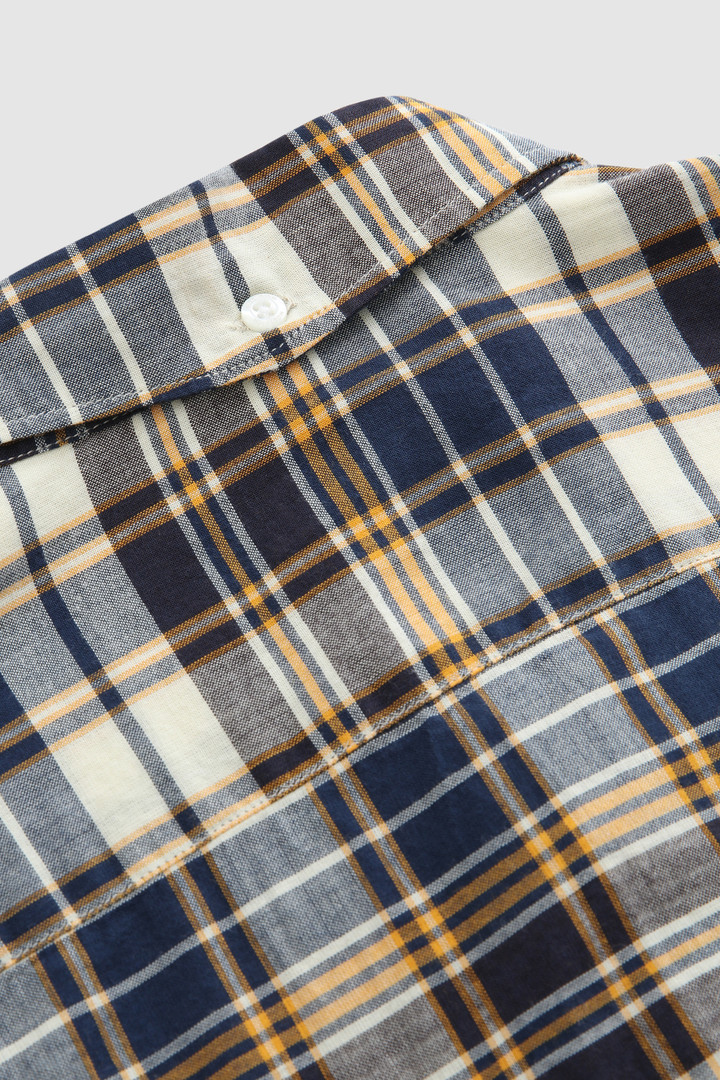 Shirt mit Knopfleiste und Madras-Muster aus Baumwollpopeline Braun photo 6 | Woolrich
