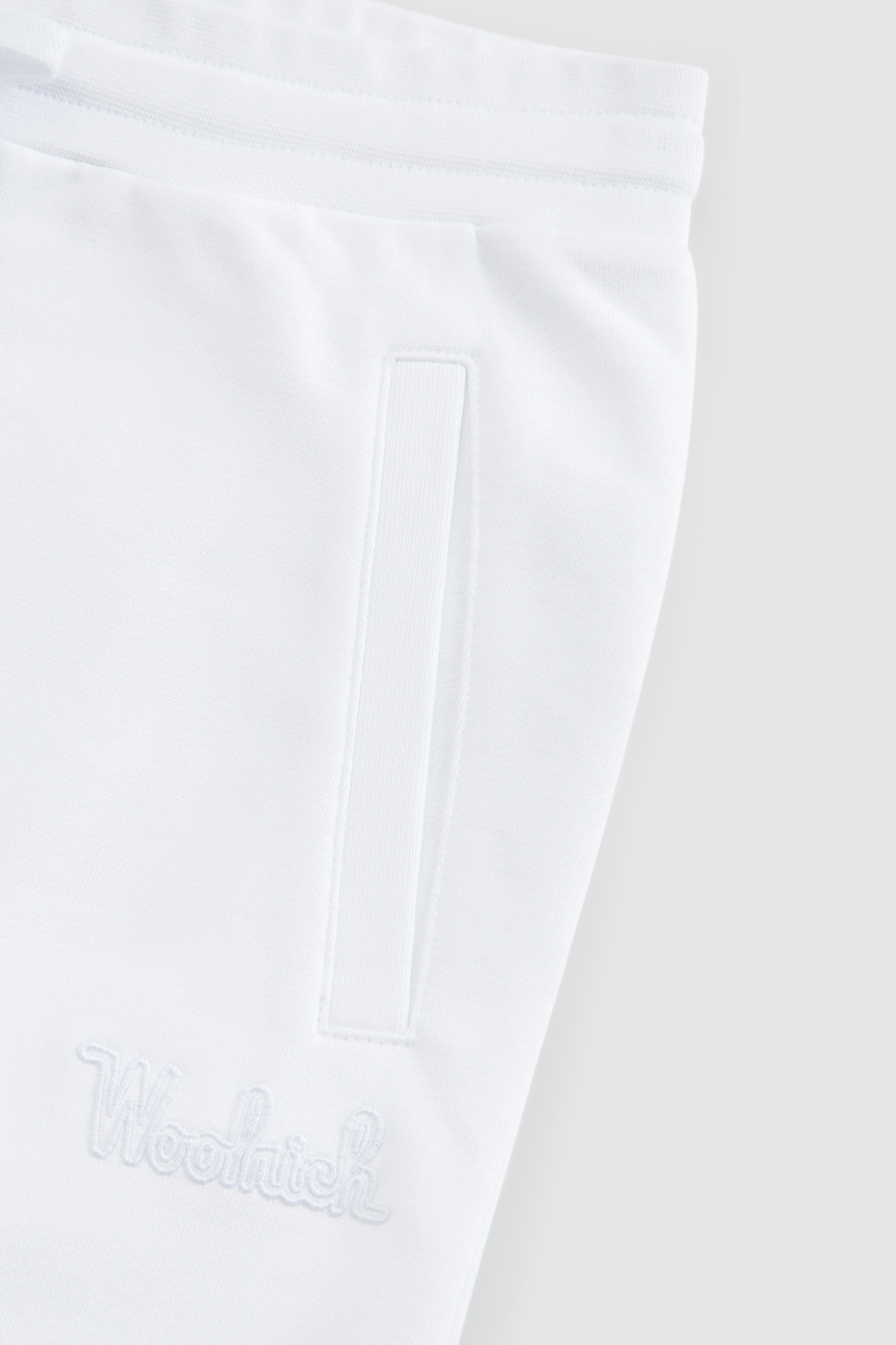 Fleece sportbroek van biologisch katoen wit photo 6 | Woolrich