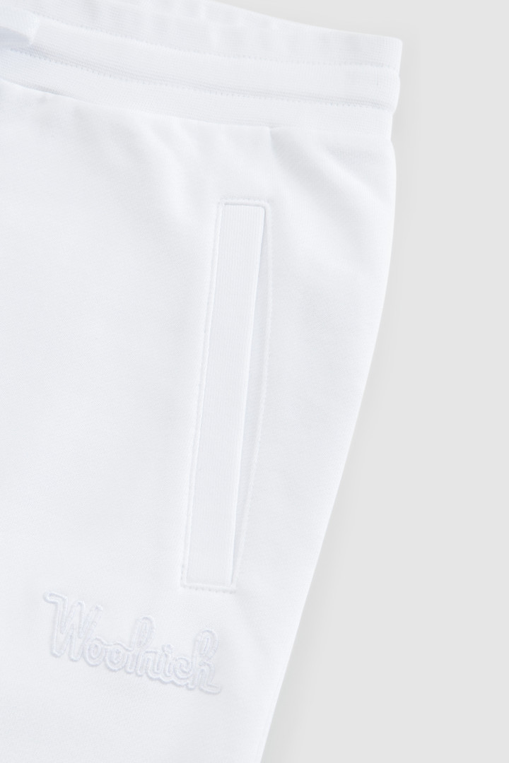 Fleece sportbroek van biologisch katoen Wit photo 5 | Woolrich